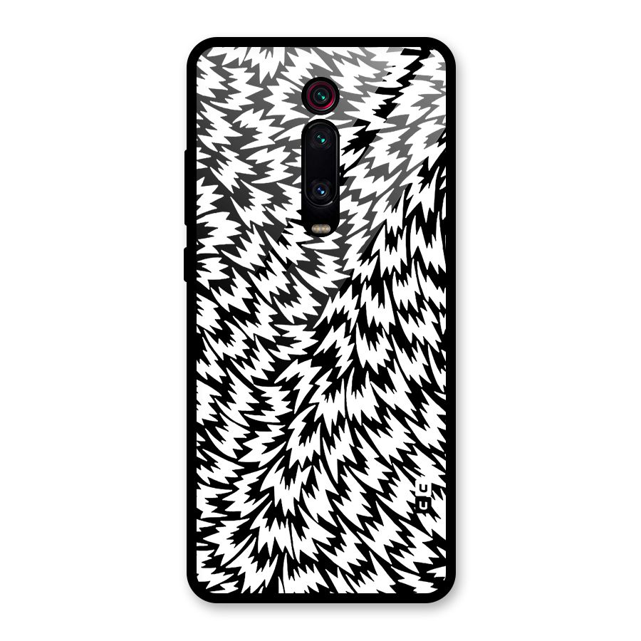Lion Abstract Art Pattern Glass Back Case for Redmi K20