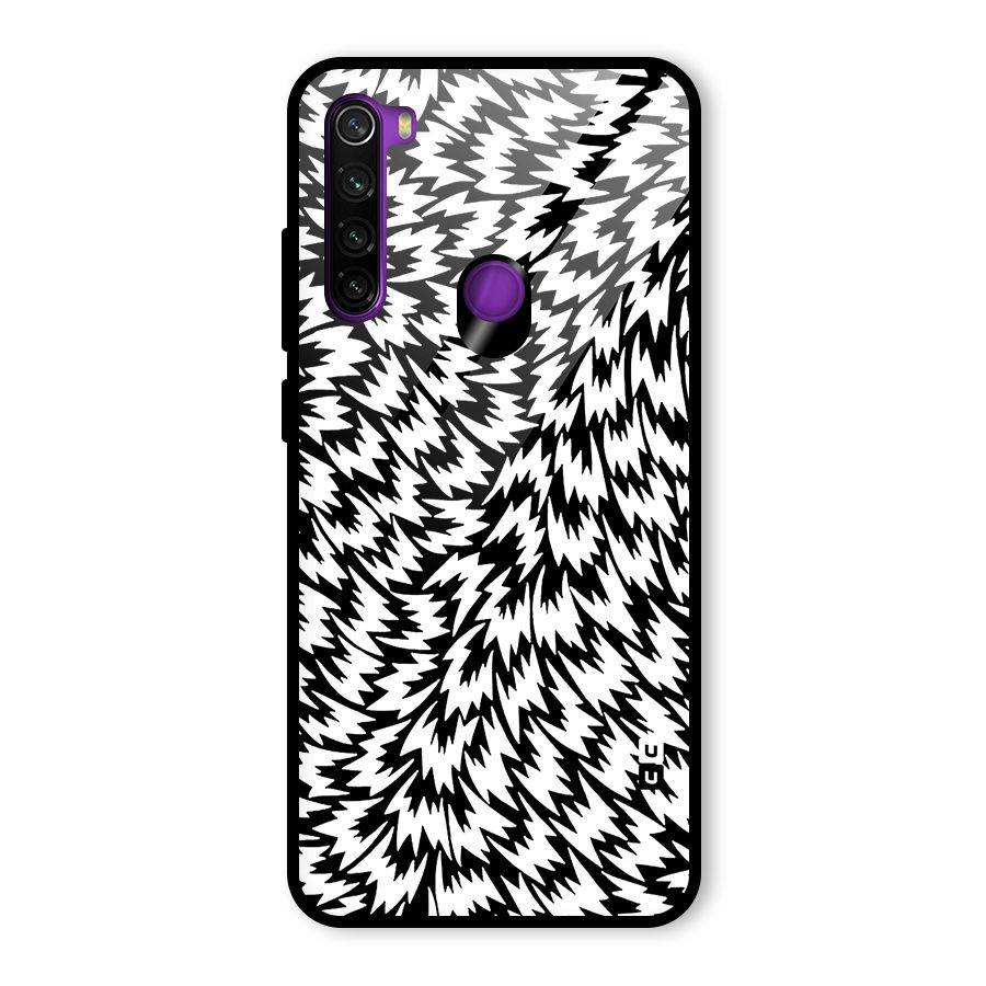 Lion Abstract Art Pattern Glass Back Case for Redmi Note 8