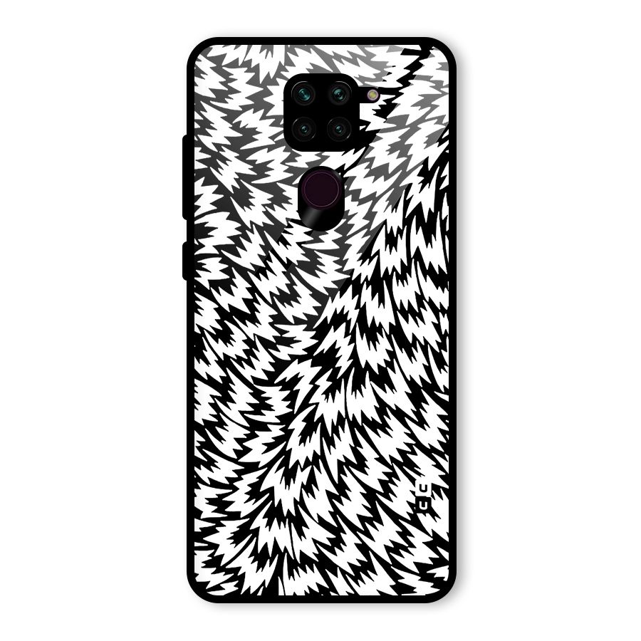 Lion Abstract Art Pattern Glass Back Case for Redmi Note 9