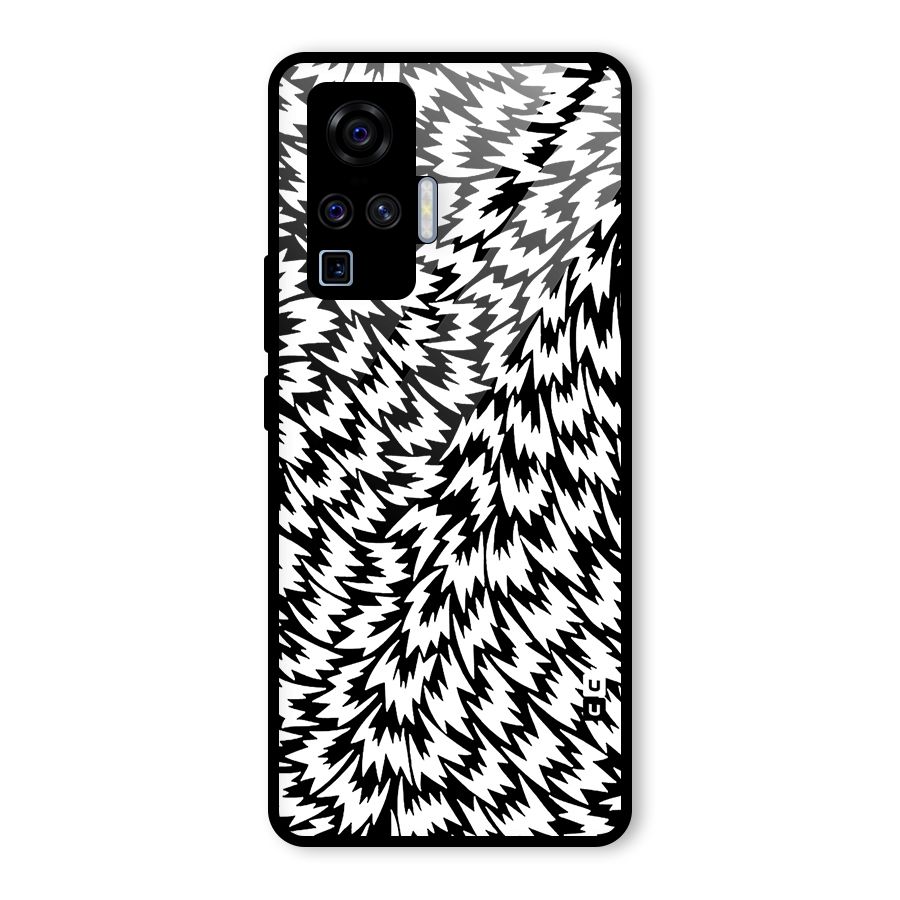 Lion Abstract Art Pattern Glass Back Case for Vivo X50 Pro