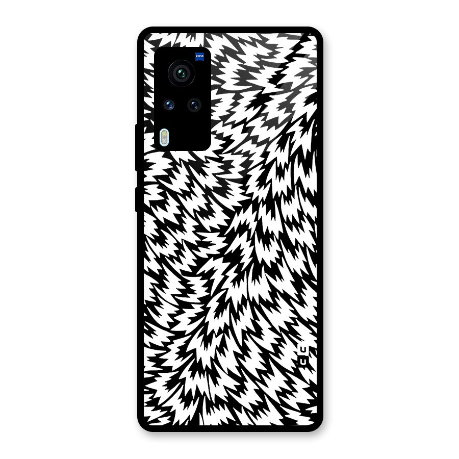 Lion Abstract Art Pattern Glass Back Case for Vivo X60 Pro