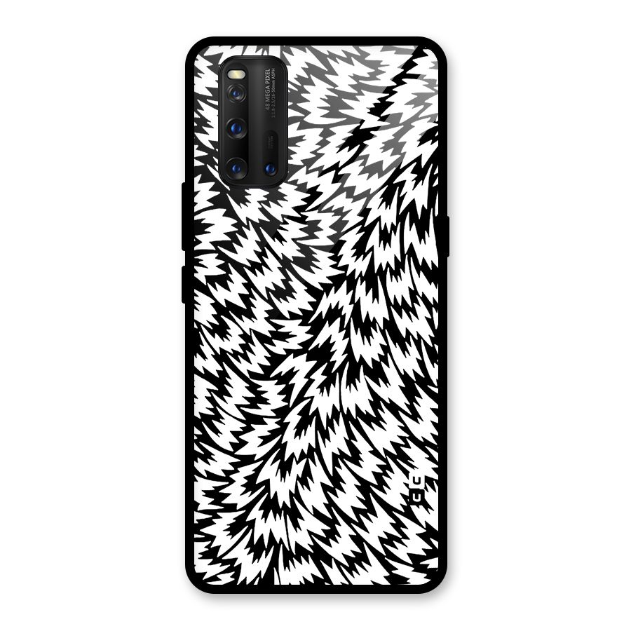 Lion Abstract Art Pattern Glass Back Case for Vivo iQOO 3