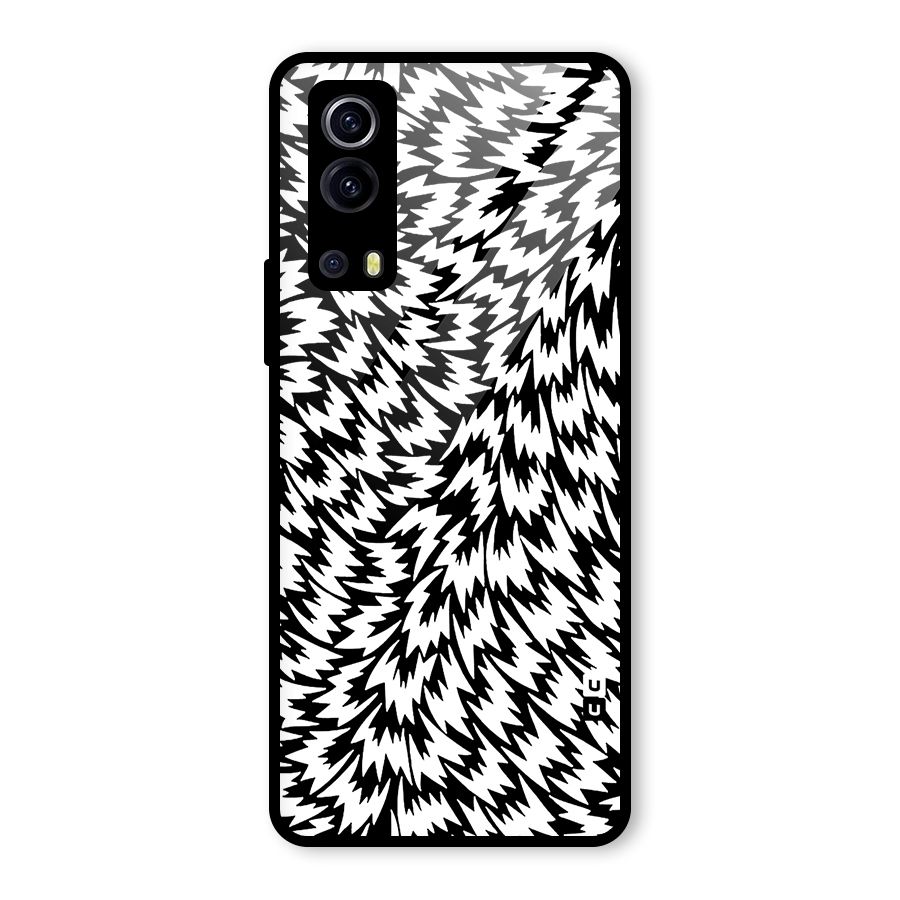 Lion Abstract Art Pattern Glass Back Case for Vivo iQOO Z3