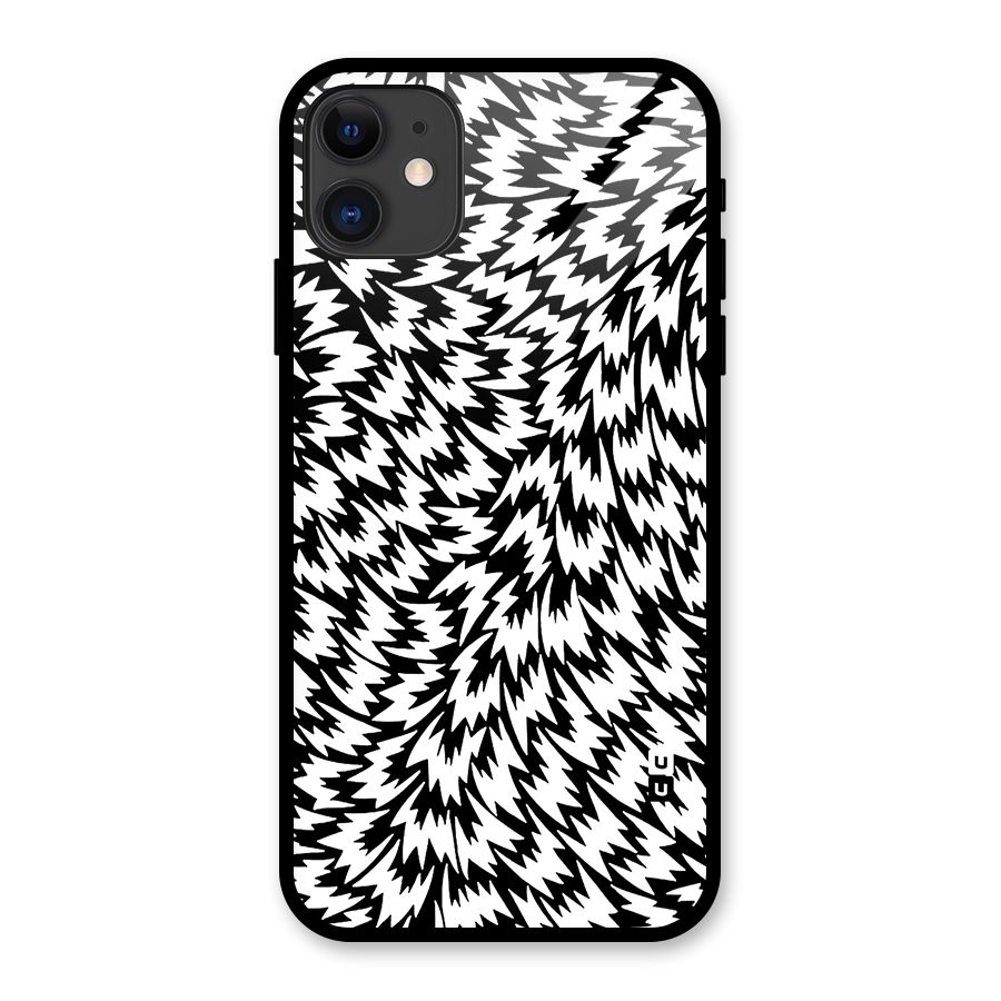 Lion Abstract Art Pattern Glass Back Case for iPhone 11