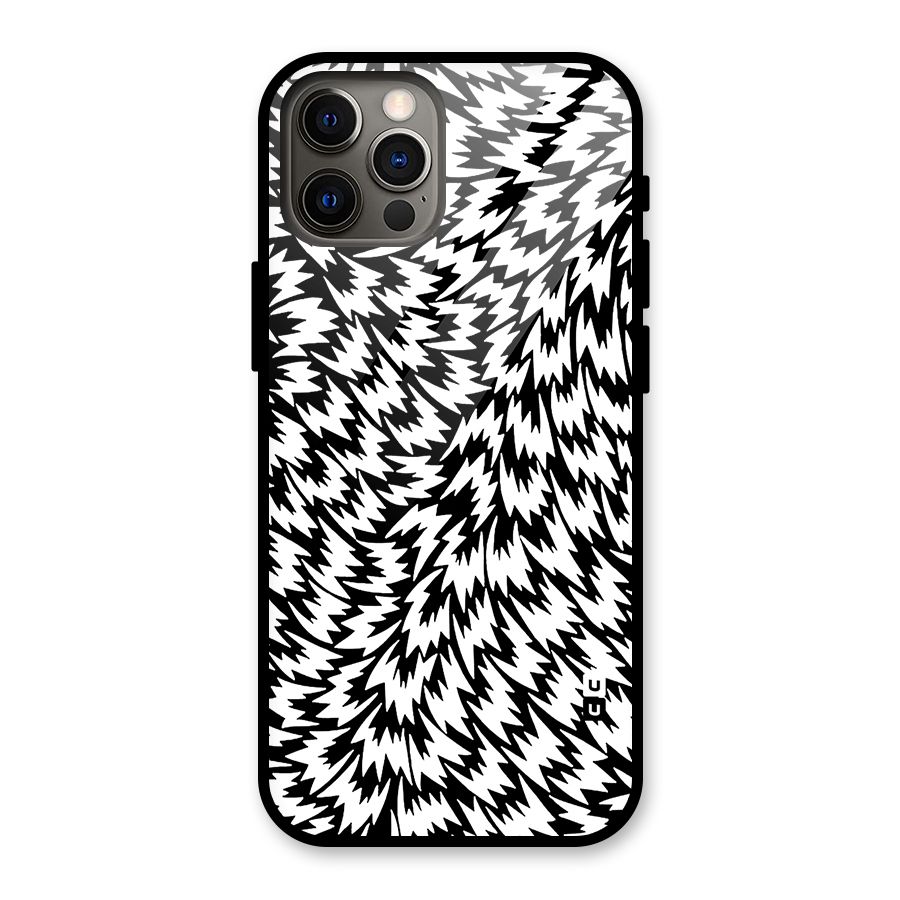 Lion Abstract Art Pattern Glass Back Case for iPhone 12 Pro