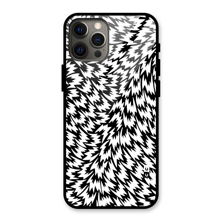 Lion Abstract Art Pattern Glass Back Case for iPhone 12 Pro Max
