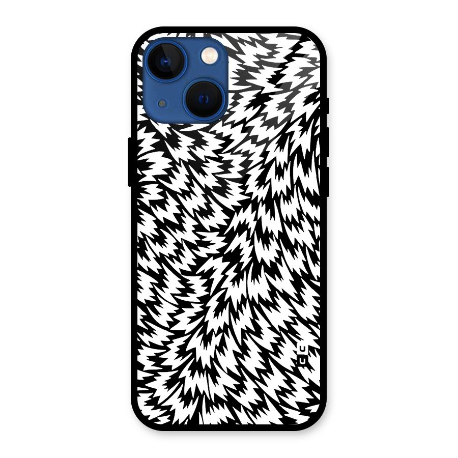 Lion Abstract Art Pattern Glass Back Case for iPhone 13 Mini