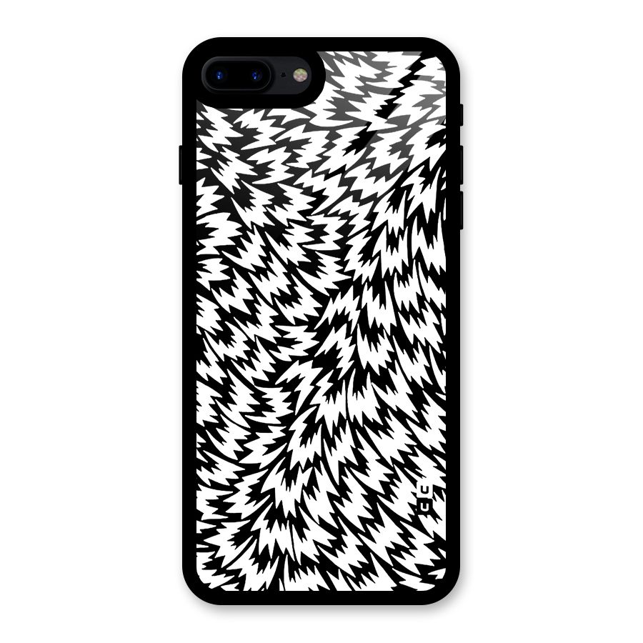 Lion Abstract Art Pattern Glass Back Case for iPhone 7 Plus