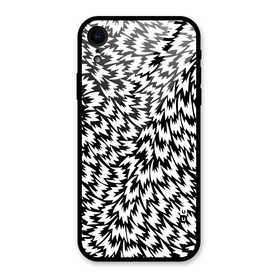 Lion Abstract Art Pattern Glass Back Case for iPhone XR