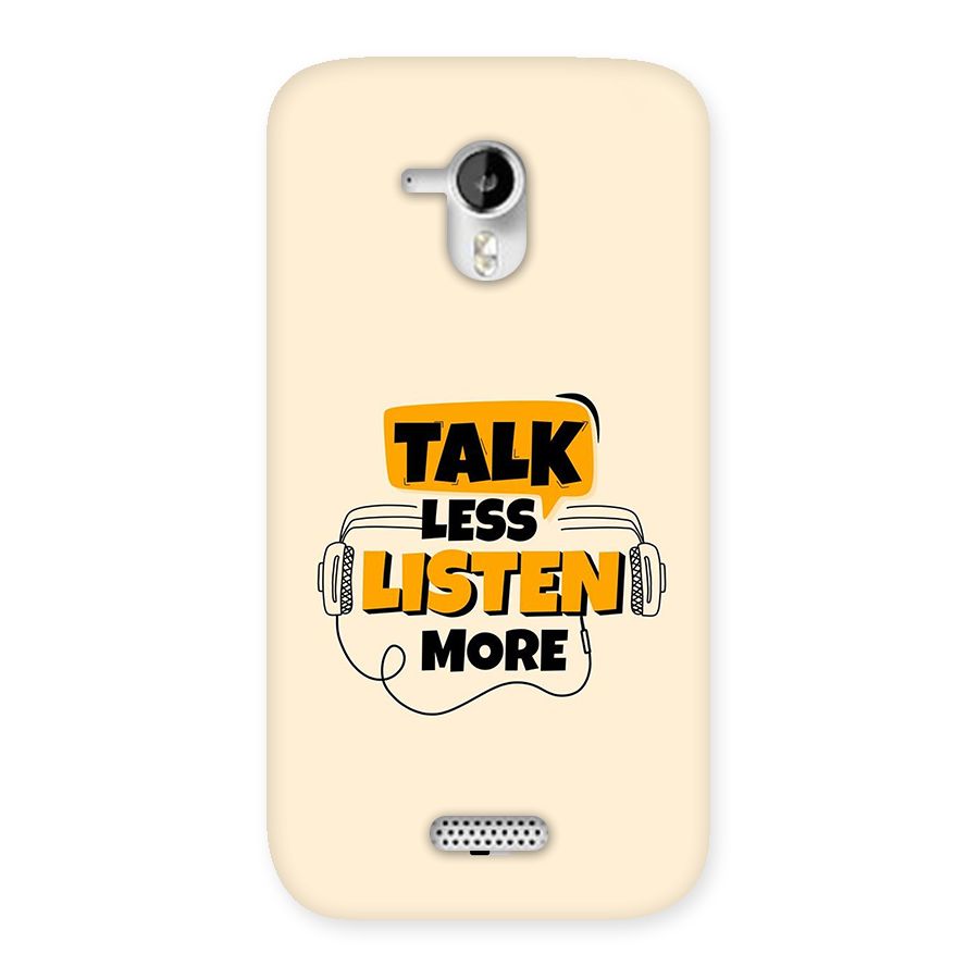 Listen More Back Case for Canvas HD A116