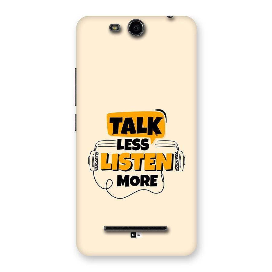 Listen More Back Case for Canvas Juice 3 Q392