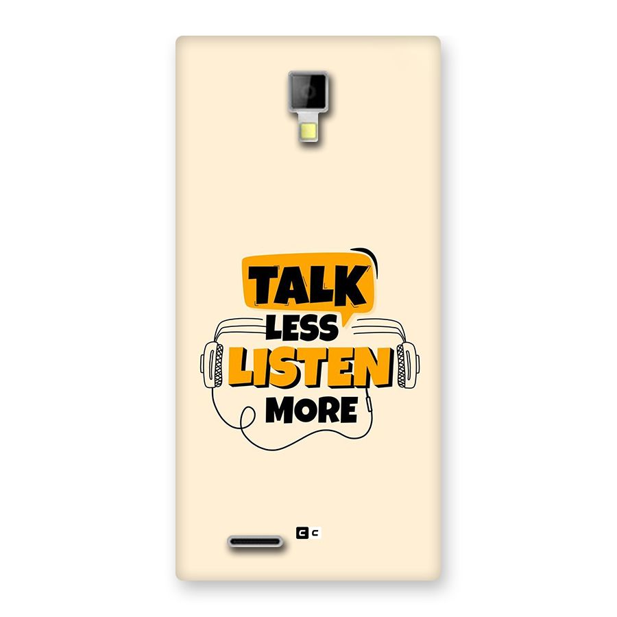 Listen More Back Case for Canvas Xpress A99