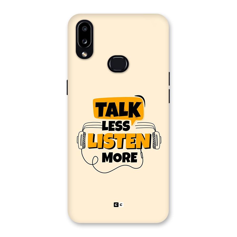Listen More Back Case for Galaxy A10s