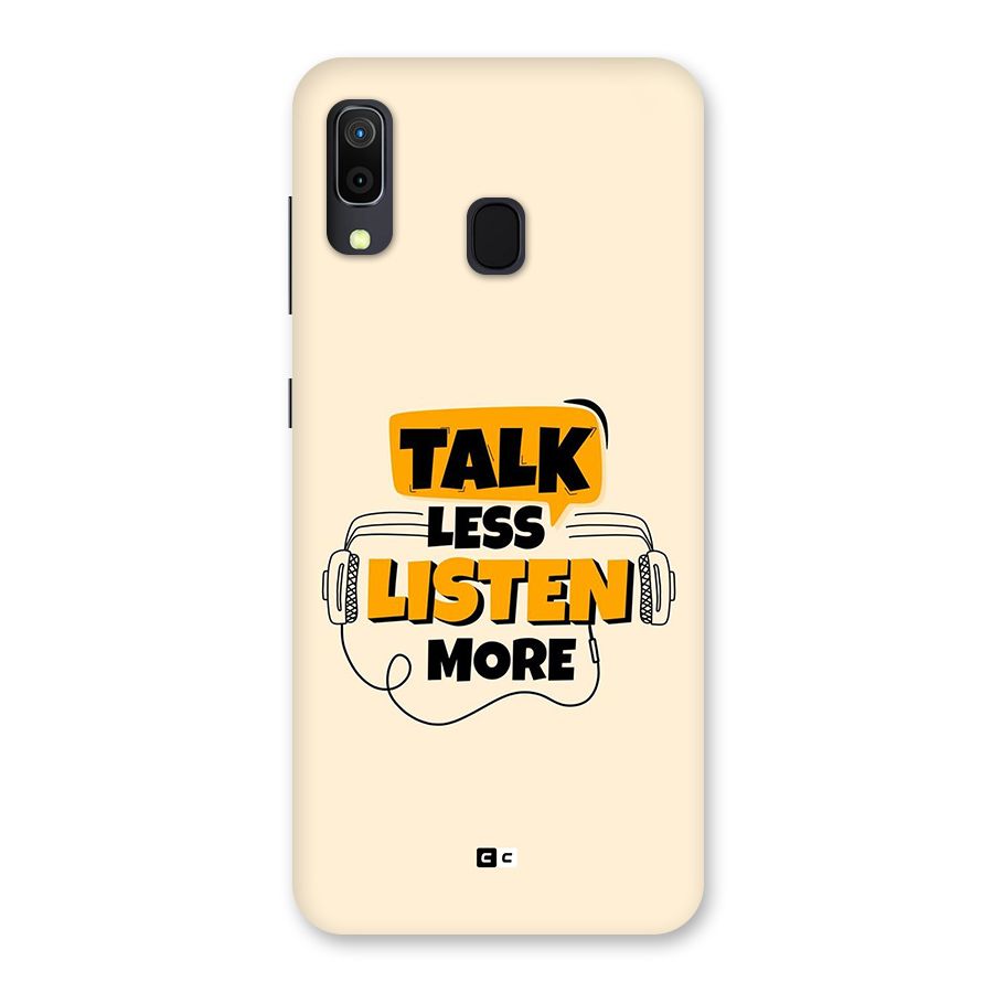 Listen More Back Case for Galaxy A20