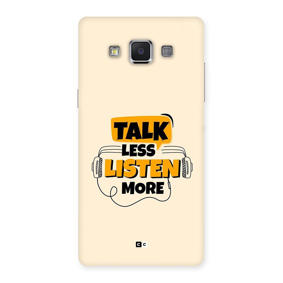 Listen More Back Case for Galaxy A5