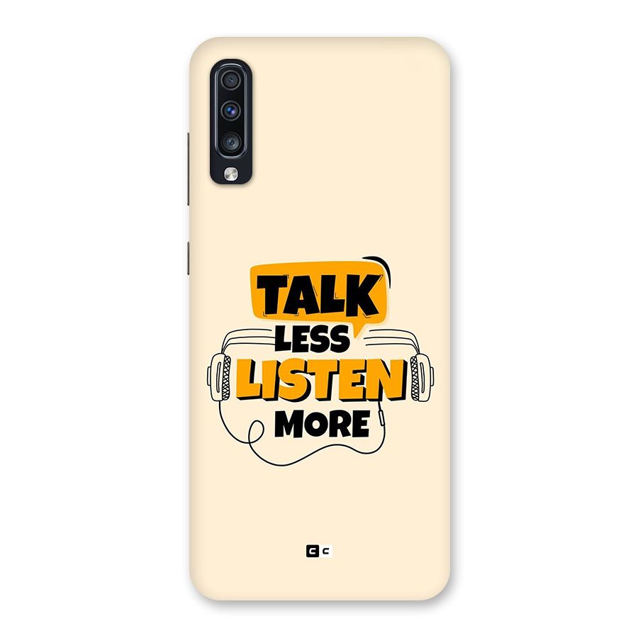 Listen More Back Case for Galaxy A70s