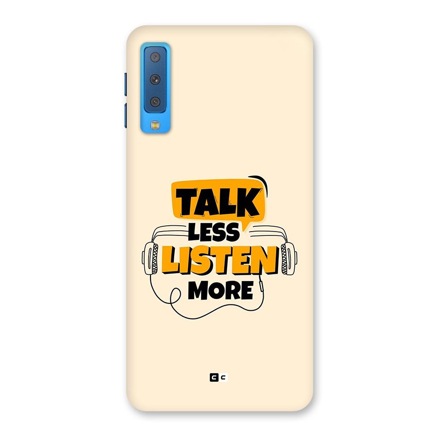 Listen More Back Case for Galaxy A7 (2018)