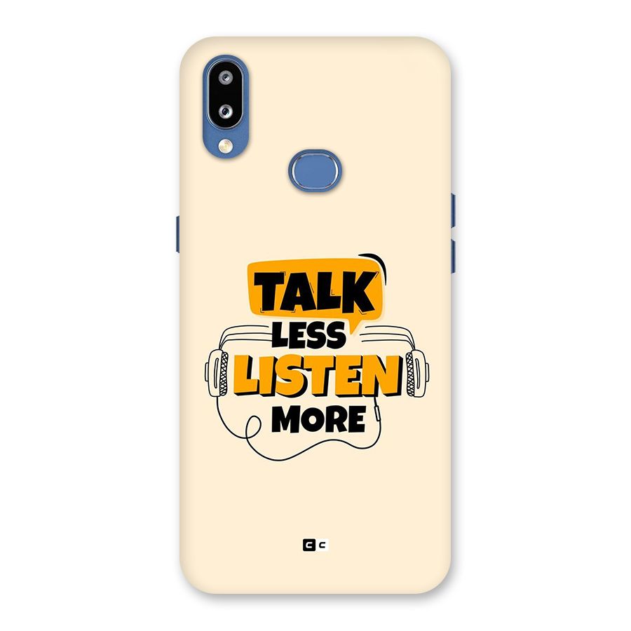 Listen More Back Case for Galaxy M01s