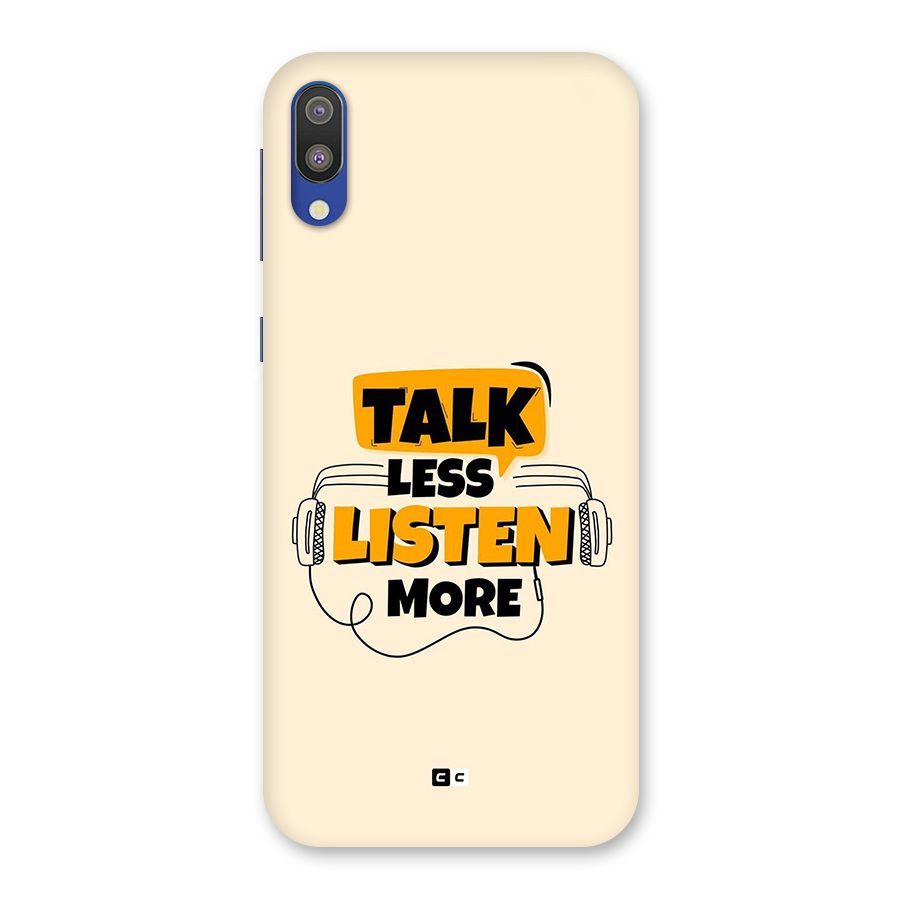 Listen More Back Case for Galaxy M10