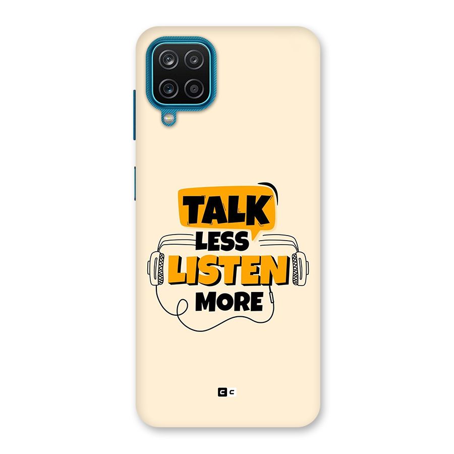 Listen More Back Case for Galaxy M12