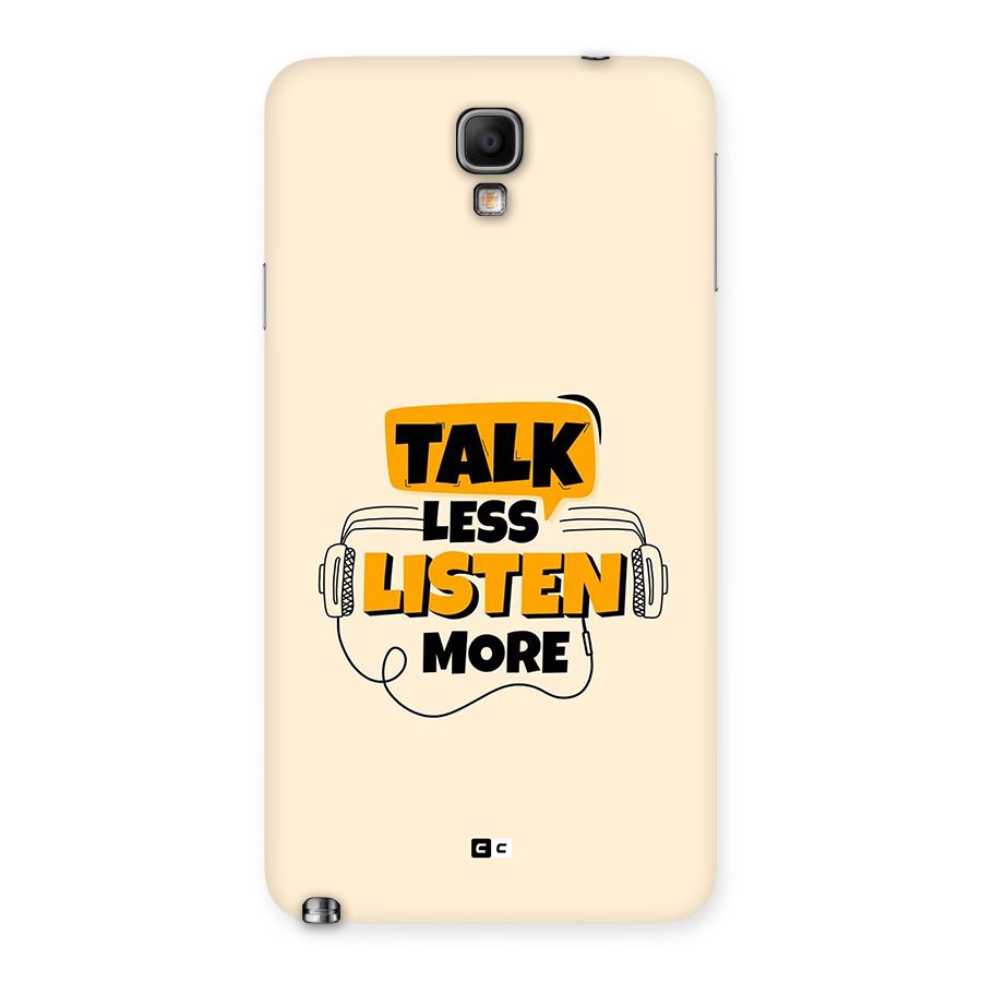 Listen More Back Case for Galaxy Note 3 Neo