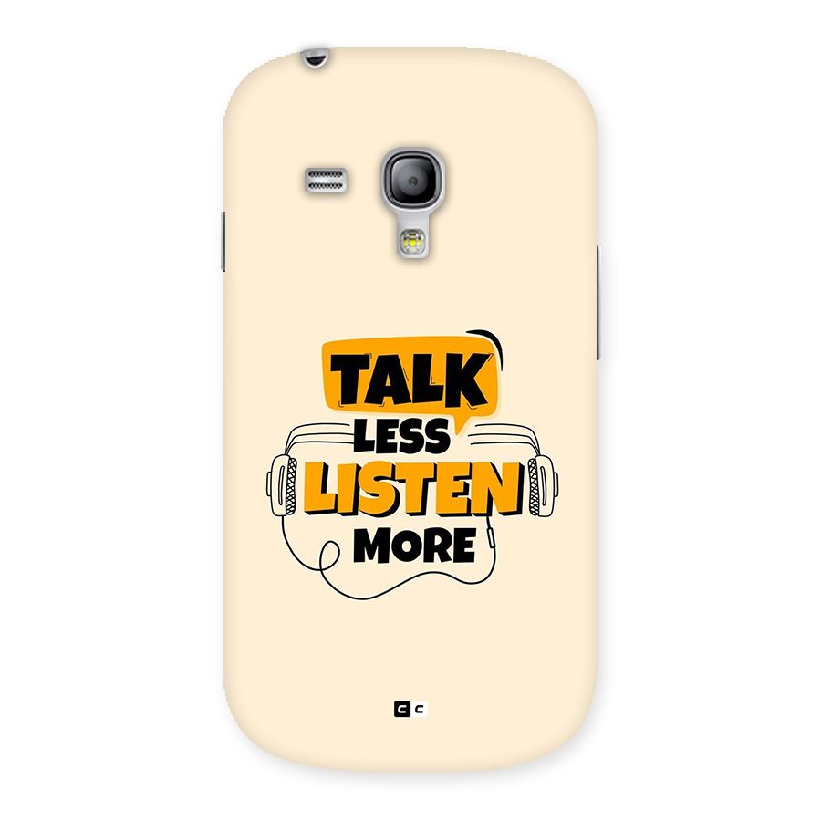 Listen More Back Case for Galaxy S3 Mini
