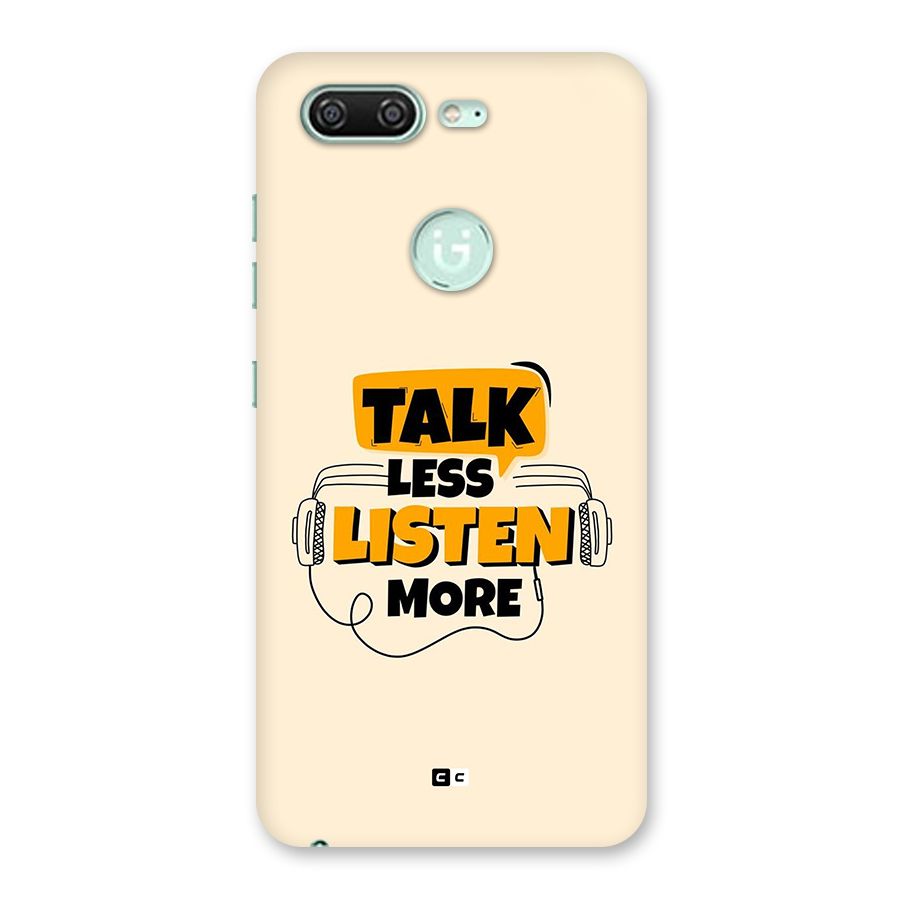 Listen More Back Case for Gionee S10