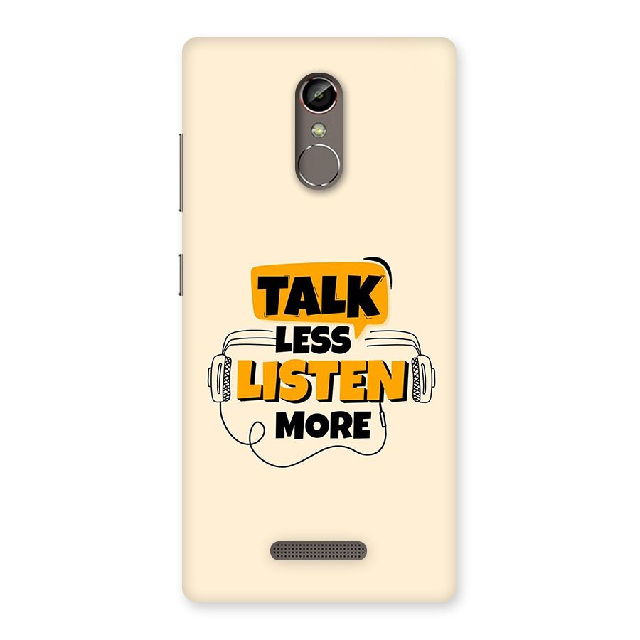 Listen More Back Case for Gionee S6s