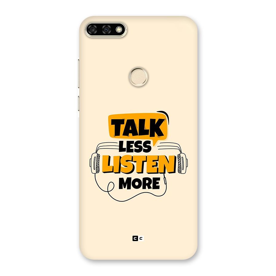 Listen More Back Case for Honor 7A
