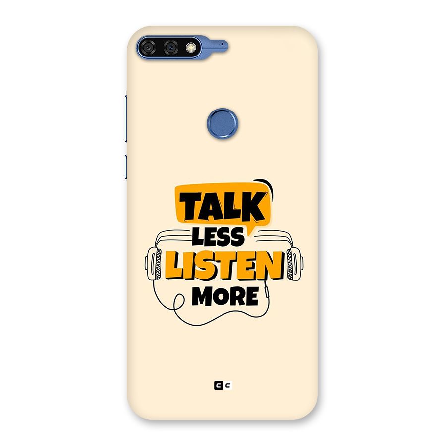 Listen More Back Case for Honor 7C