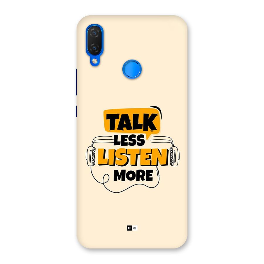 Listen More Back Case for Huawei P Smart Plus