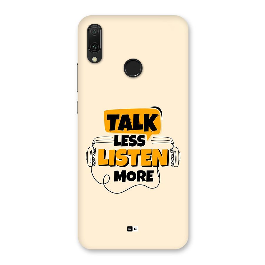 Listen More Back Case for Huawei Y9 (2019)
