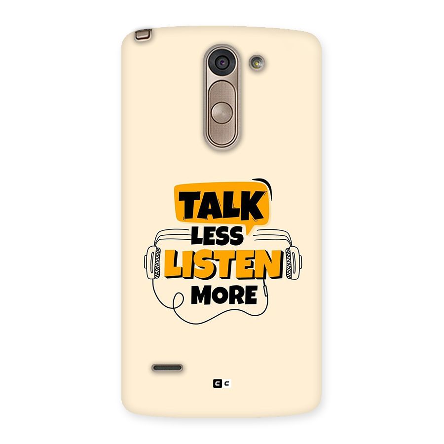 Listen More Back Case for LG G3 Stylus