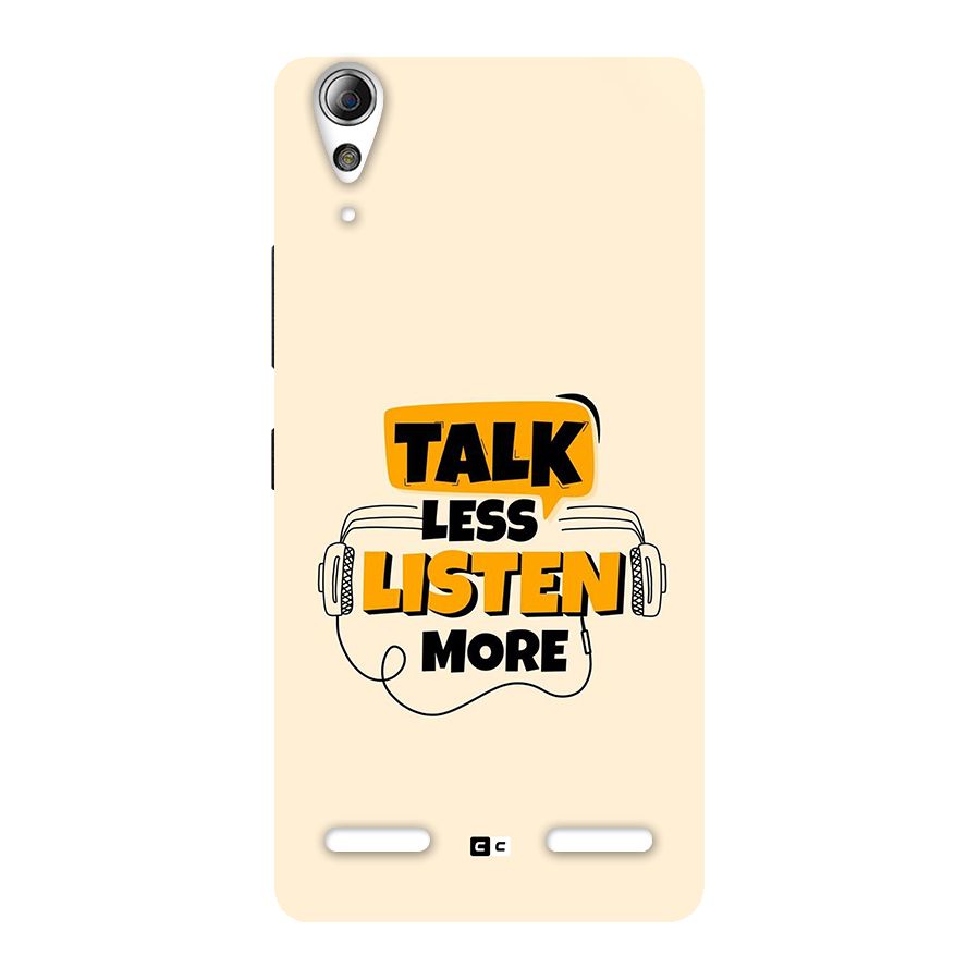 Listen More Back Case for Lenovo A6000 Plus