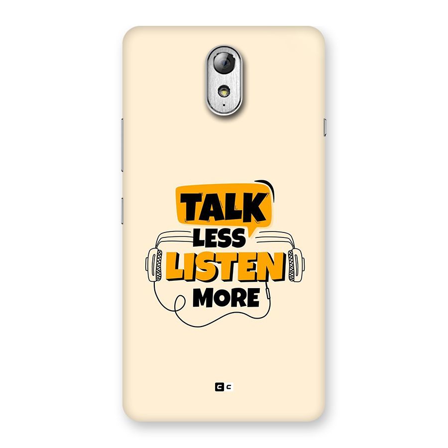 Listen More Back Case for Lenovo Vibe P1M