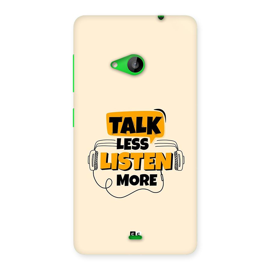 Listen More Back Case for Lumia 535