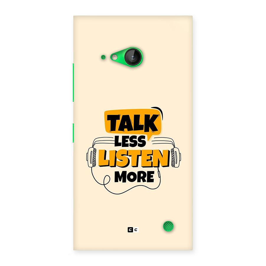 Listen More Back Case for Lumia 730