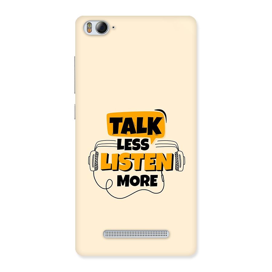 Listen More Back Case for Mi4i