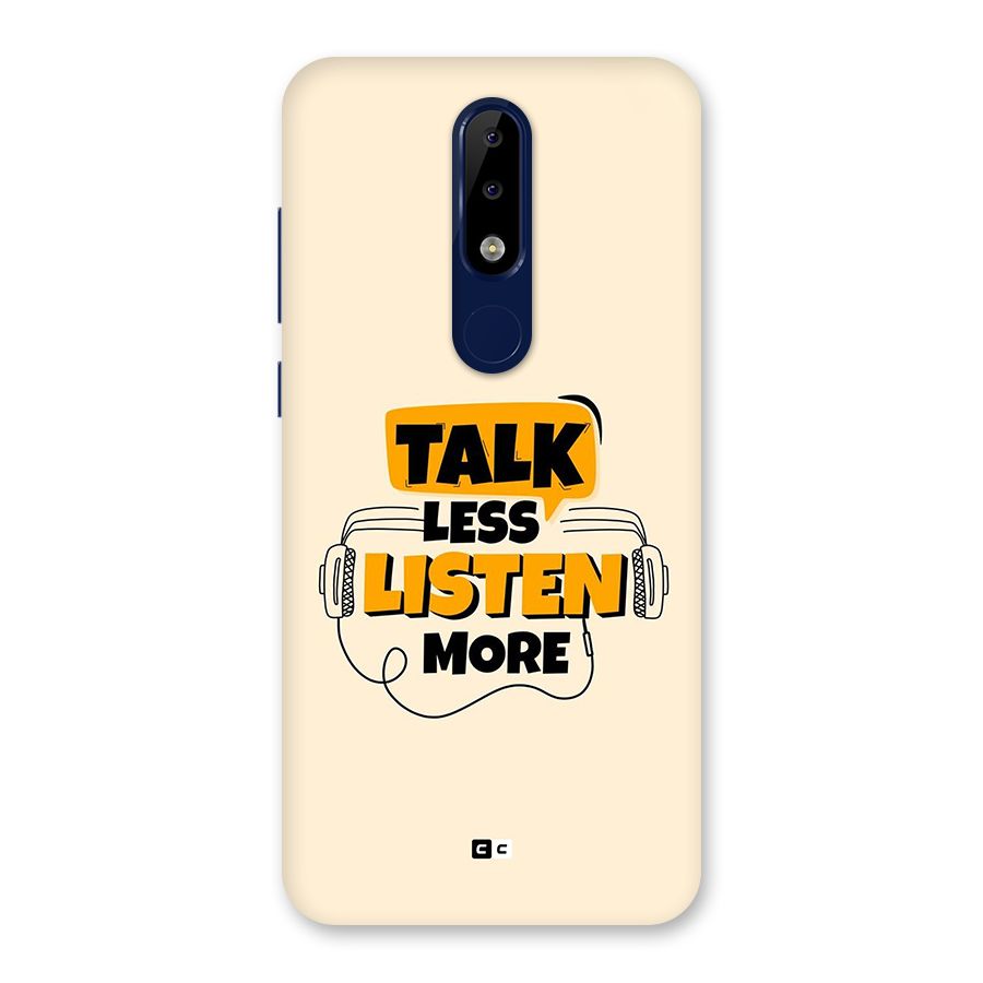Listen More Back Case for Nokia 5.1 Plus