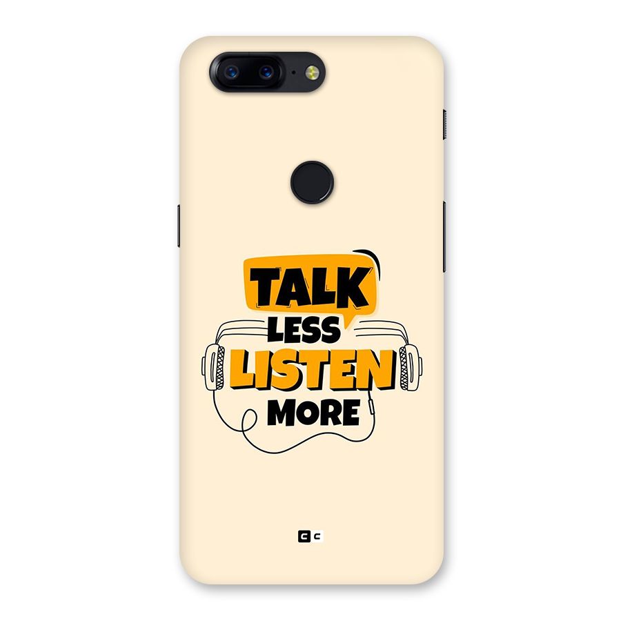 Listen More Back Case for OnePlus 5T