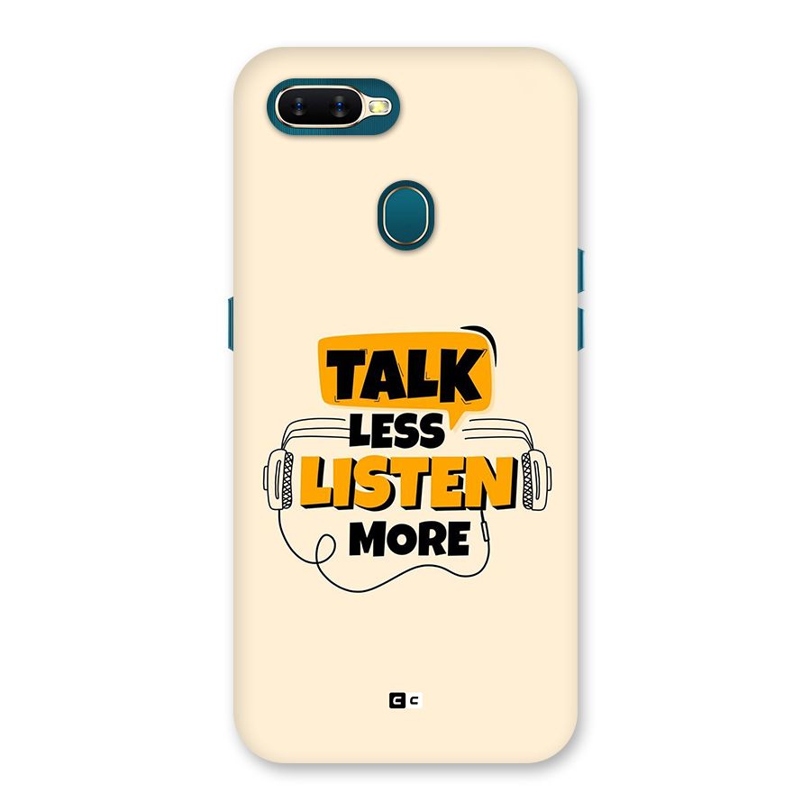 Listen More Back Case for Oppo A12s