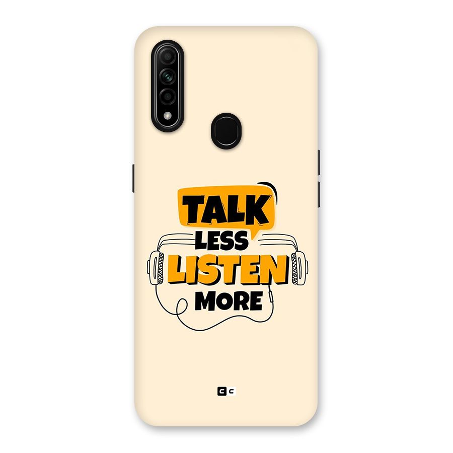 Listen More Back Case for Oppo A31