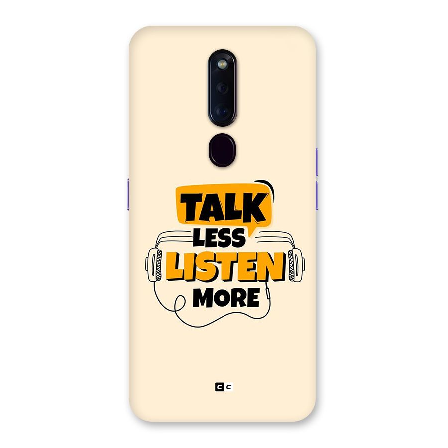 Listen More Back Case for Oppo F11 Pro