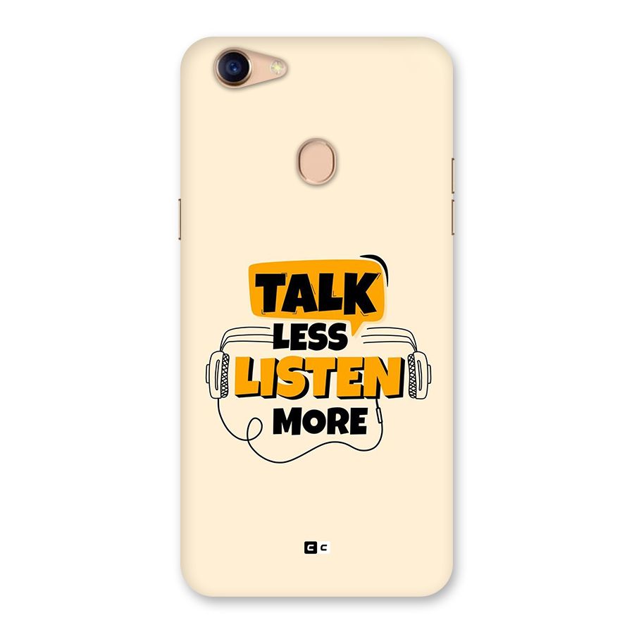 Listen More Back Case for Oppo F5