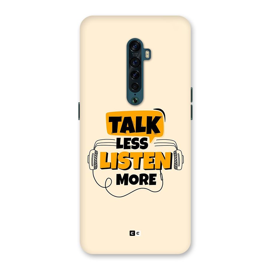 Listen More Back Case for Oppo Reno2
