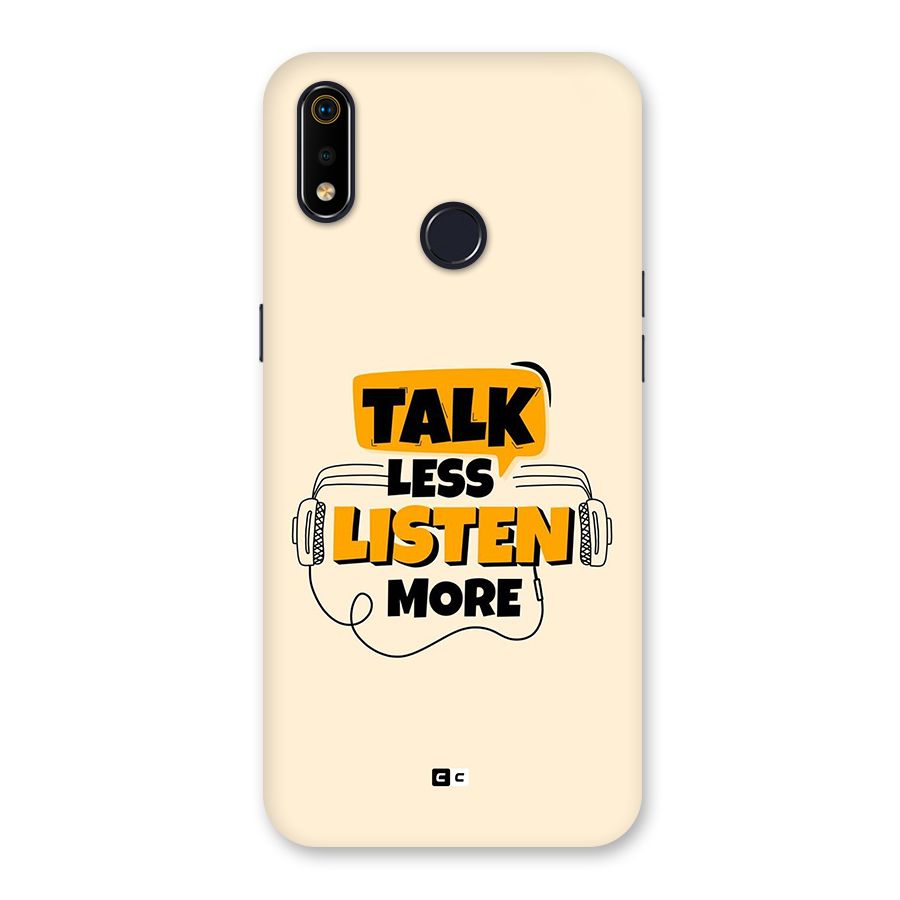 Listen More Back Case for Realme 3i