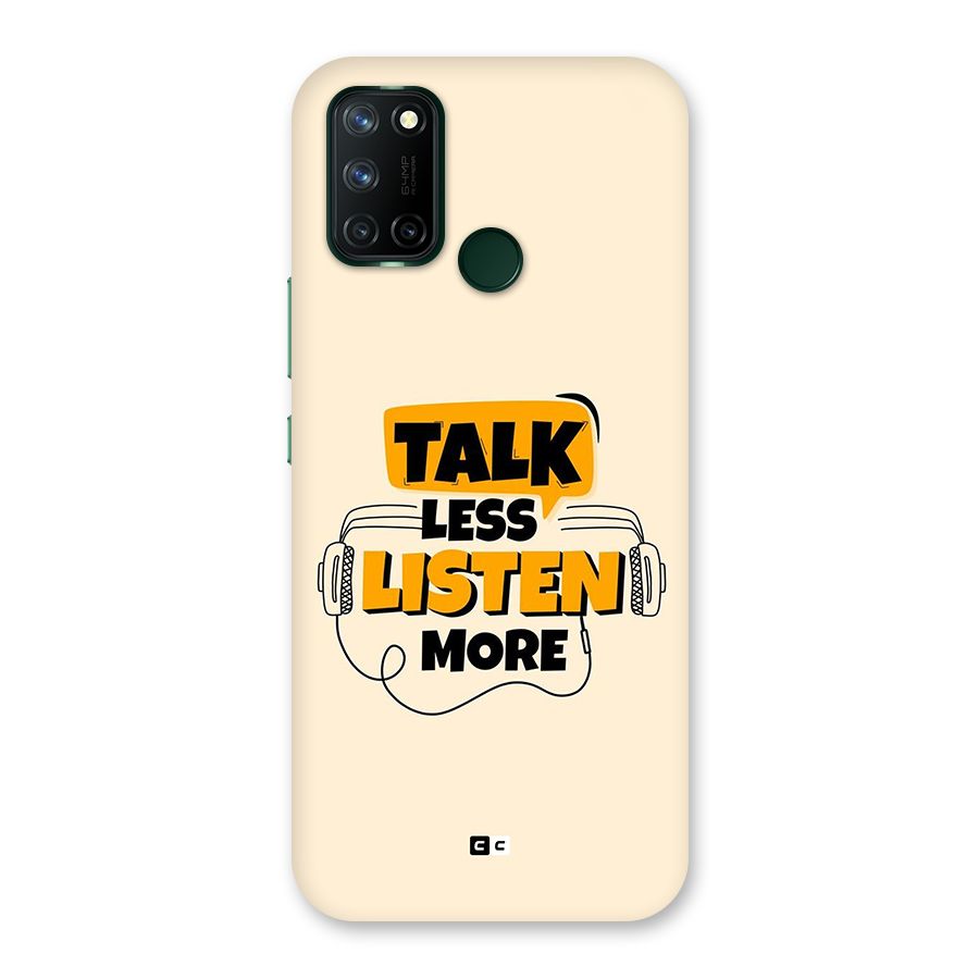 Listen More Back Case for Realme 7i