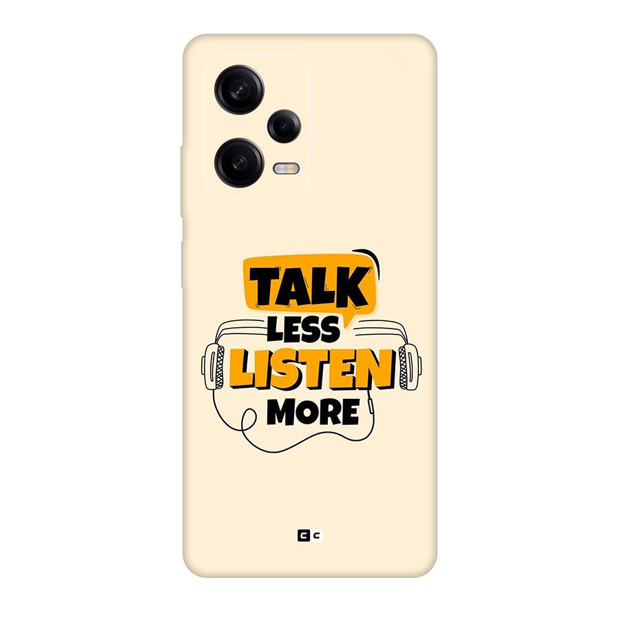 Listen More Back Case for Redmi Note 12 Pro
