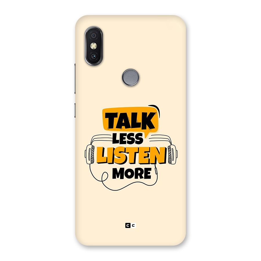 Listen More Back Case for Redmi Y2