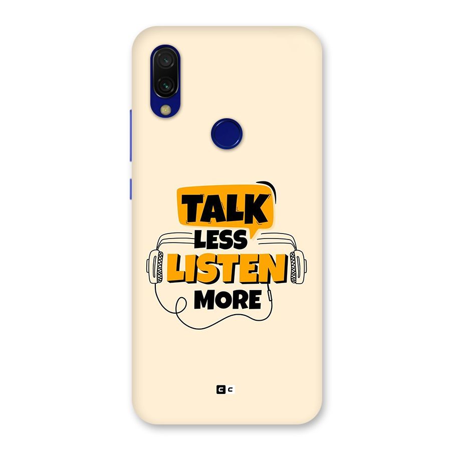 Listen More Back Case for Redmi Y3
